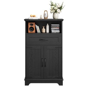 Bathroom Cabinet, Farmhouse Storage Cabinet, Versatile Freestanding Storage, Freestanding Bathroom Organizer with Doors & Drawers - 1 of 4