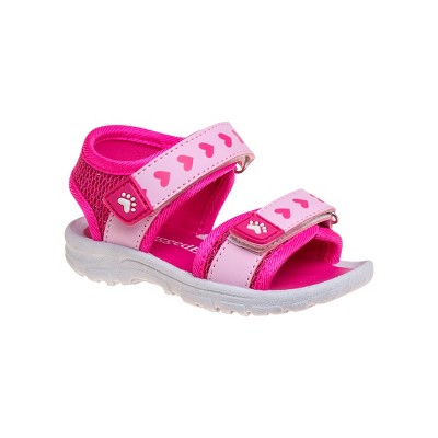 Rugged Bear Girls Sport Sandals (toddler Sizes) - Fuchsia/pink, 10 : Target