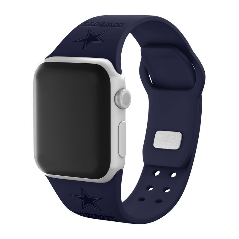 NFL Dallas Cowboys Debossed Wordmark Apple Watch Band  , 1 of 4