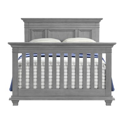 Dusk Gray Solid Wood 4-in-1 Convertible Crib