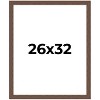 PosterPalooza | 26x32 Wide Barnwood Picture Frame, UV Acrylic, 6 Finishes - Grey, Brown, White, and Black - 2 of 4