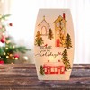 Stony Creek 8.0 Inch Home For The Holidays Med Pre-Lit Vase Christmas Lighted Glass Accent , Snow Trees Cardinals (1PC) - 2 of 4