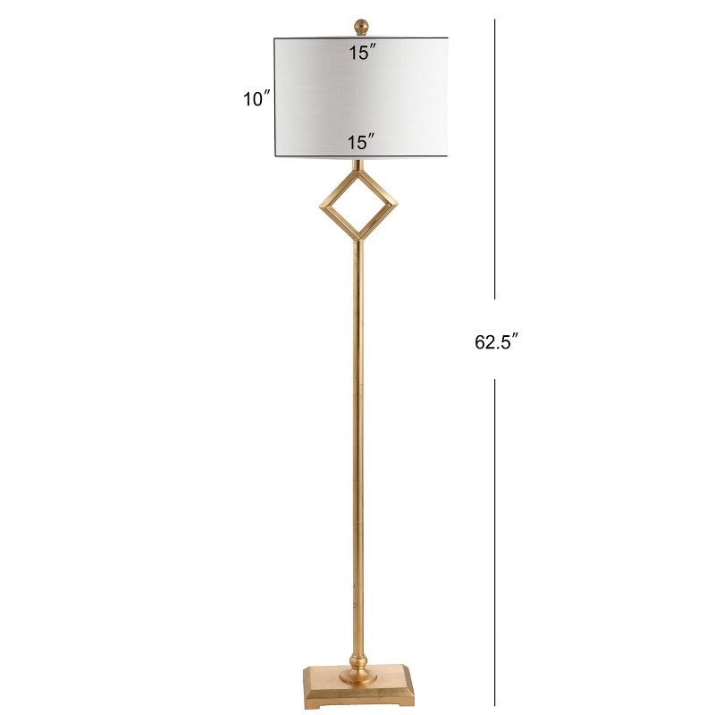 62.5&#34; Metal Juno Floor Lamp (Includes LED Light Bulb) Gold - JONATHAN Y, 5 of 7