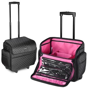 Byootique Lightweight Makeup Bag Cosmetic Rolling Trolley Traveling Storage Case - 1 of 4