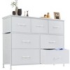 FURNIinspire Dressers 7 Drawer Fabric Tall Dresser Tower Closet Storage Chest of Drawers for Bedroom Nursery, White, 11.8"*39.3"*30.3" - 2 of 4