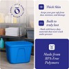 HOMZ Stackable and Nestable Heavy Duty Plastic Storage Container with 4 Way Handles - 3 of 4