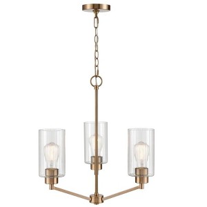 Millennium Lighting Beverlly 3 - Light Chandelier in  Modern Gold - 1 of 1