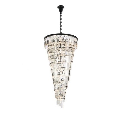 Elegant Lighting Sydney 42 - Light Chandelier in  Matte Black