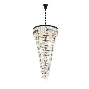 Elegant Lighting Sydney 42 - Light Chandelier in  Matte Black - 1 of 3