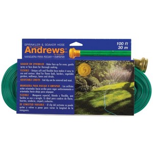 Andrews 1 in. D X 100 ft. L Sprinkler/Soaker Hose Green - 1 of 1