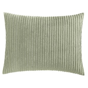 Collections Etc Unique Tufted Stripe Chenille Pillow Sham - 1 of 3