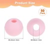 Unique Bargains Round Loose Rubber Beads Craft Smooth Ball Small Hole for DIY Crafts 50 Pcs - 3 of 4
