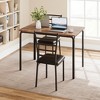 5-Piece Dining Set (1 Table + 4 Chairs) - MDF Top & Metal Frame, Soft Padded Seats - Easy Assembly, Modern Style - 2 of 4