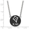 Black Bow Jewelry Sterling Silver Kappa Alpha Theta Greek Life Necklace 18 Inch - 2 of 4