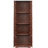 Sapphtopaz Tall Storage Cabinet Decorative Wall Storage Cabinet with 8 Doors and 3 Shelves for Office, Living Room - 2 of 4