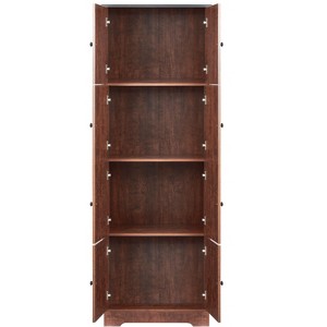 NicBex 72.4 Inch Tall Kitchen Pantry Storage Cabinet with 8 Doors and 4 Shelves for Dining Room,Bathroom,Kitchen,Brown - 1 of 4