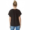 Women's Ruffled Flutter Sleeve Blouse - entro - 2 of 4