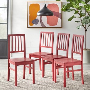 Set of 4 Camden Wood Slat Back Dining Chairs - Buylateral - 1 of 4