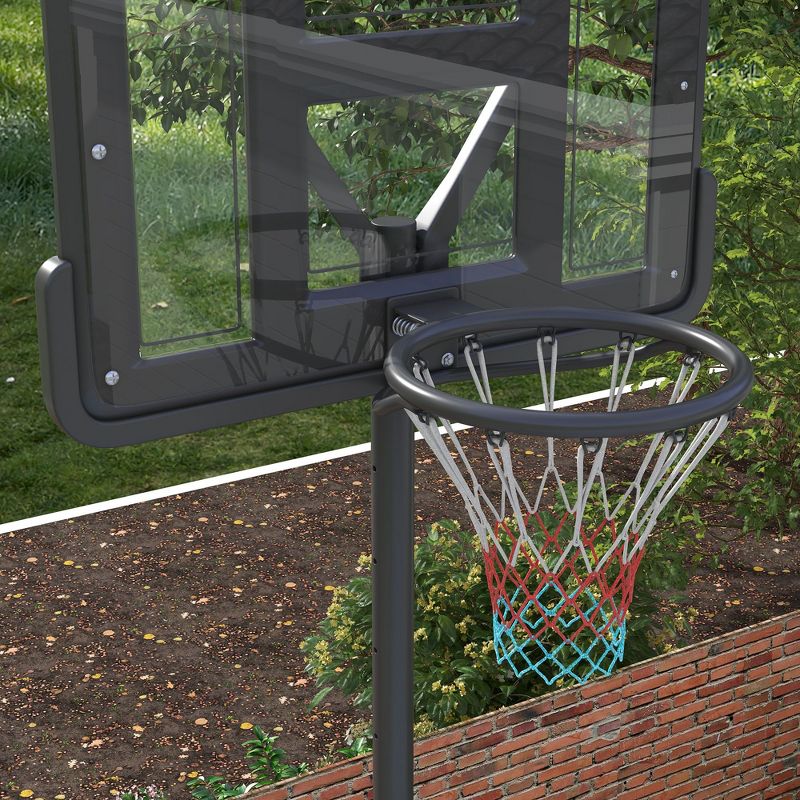 Soozier Swimming Pool or Backyard Portable Basketball Hoop, 7.5-10FT Height Adjustable for Youth & Adults, 5 of 7