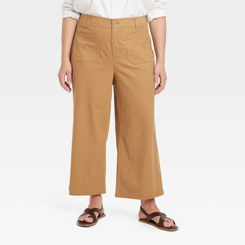 Women's Bi-stretch Skinny Pants - A New Day™ Brown Plaid 6 : Target