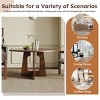 47.24 in Round Dining Table with Scratch-Resistant MDF Top & Adjustable Feet, Seats 4–6 for Kitchen or Dining Room-Baofuwish - 3 of 4