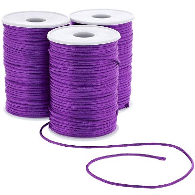 Bright Creations 3-Pack Purple Jewelry Craft Making Nylon String Twine Cord Rope 100 Yards 300 Feets