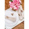 C&F Home 1.81" Easter Rose Gold Bunny Rabbit Head Decorative Tabletop Cloth Napkin Rings Set of 4 - 4 of 4