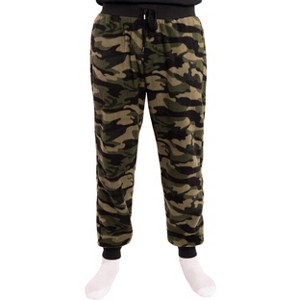 #followMe Men's Microfleece Buffalo Plaid Pajama Pants with Pockets: Comfortable Joggers - 1 of 3