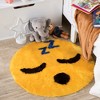 Walk on Me Faux Fur Super Soft Emoji Rug Tufted With Non-slip Backing Area Rug 26" - 2 of 4