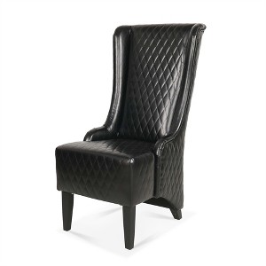 XINGHANZHENXUAN Accent Chair with Wooden Legs, Modern Wingback Reading Chair for Living Room, Bedroom, Office - 1 of 4