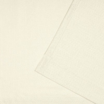 Ivory Light-Filtering Linen Grommet Curtain Panels, 54"x96"