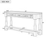CAVINAS Modern Console Table,63 inch Entryway Table with 3 Convenient Drawers and Open Shelf for Living Room,Hallway - 3 of 4