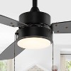 JONATHAN Y Blair 42" 1-Light 3-Speed Iron Adjustable Integrated LED Ceiling Fan with Pull Chains: Plywood Blades, Reversible Motor - 2 of 4