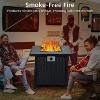 Acekool 28" Outdoor Gas Fire Pit Table - 50,000 BTU with Lid & Lava Rocks - 4 of 4