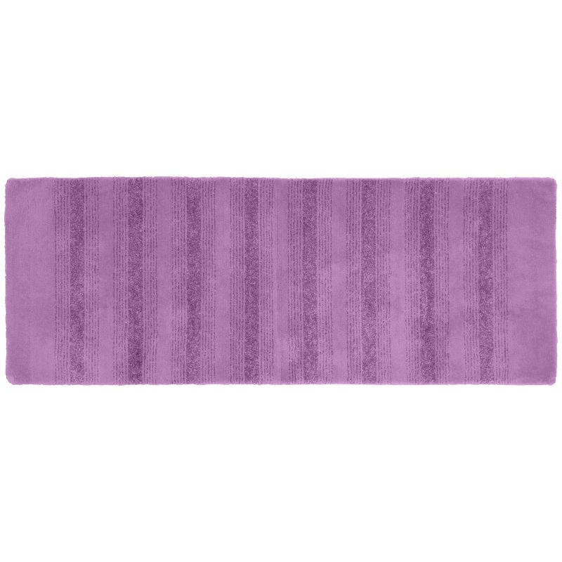 22&#34;x60&#34; Nylon Washable Bathroom Rug Runner Purple - Garland Rug, 1 of 8