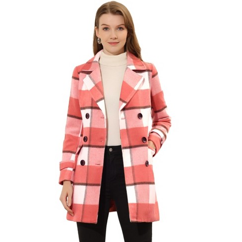 Allegra K Women's Single Breasted Notched Lapel Long Winter Coats : Target