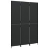 vidaXL Room Divider 3 Panels Black Poly Rattan - 4 of 4