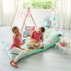 Butterfly Craze Floor Pillow Case, Mattress Bed Lounger Cover, Mermaid Aqua, Queen, Cozy Seating Solution for Kids & Adults - image 3 of 3