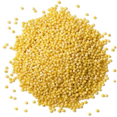 Organic Hulled Millet - Whole Grain Seeds, Non-GMO, Kosher, Raw, Bulk