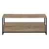 48" Wood-Look TV Stand with Metal Frame, Dual Drawers, and Open Concept Shelves for Living Room - 4 of 4