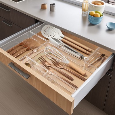 Sorbus 5-Piece Kitchen Drawer Organizer Set - Great Organization Solution for Any Kitchen Drawer (3 Small, 1 Medium, 1 Large) — фото 3