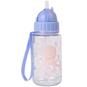 SARO Kids 450ml Water Bottle with Flip Straw & Handle | Spill-Proof & Portable - 1 of 4