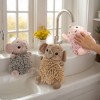 REGALWOVEN Soft Absorbent Chenille Cute Cartoon Elephant Hand Towel with Hanging Loop 7" x 11" 1 Pc - 4 of 4