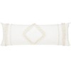 Sweet Jojo Designs Body Pillow Cover (Pillow Not Included) 54in.x20in. Diamond Tuft Ivory - 2 of 4