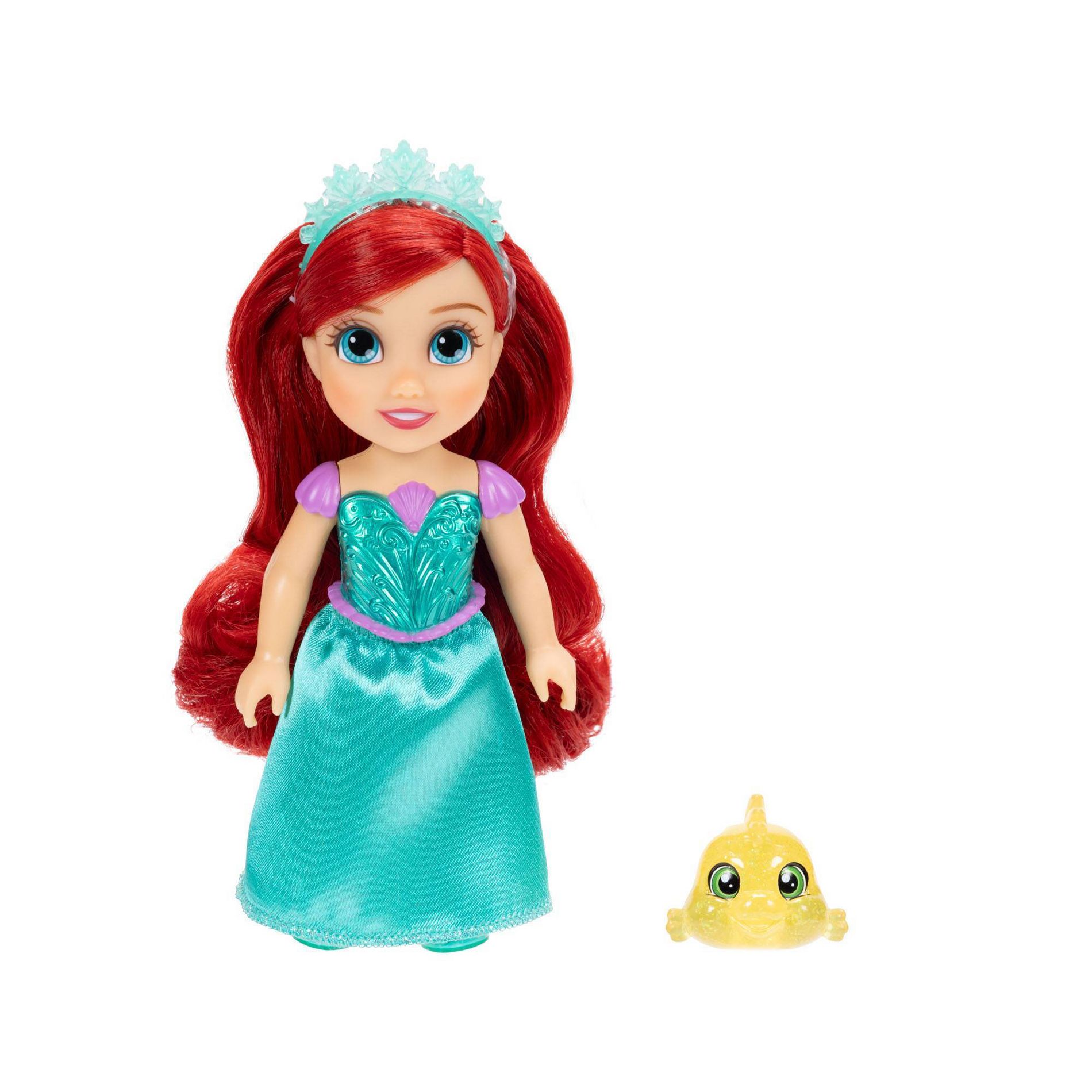 Disney Princess 6" Petite Ariel Fashion Doll + Flounder Toy