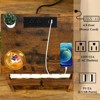 Aukfa Modern Nightstand with Built-in Charging Station, USB Ports & Storage Drawer - 2 of 4