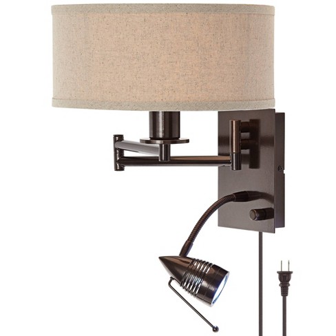 Possini Euro Design Modern Swing Arm, Led Swing Arm Wall Lamp