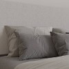 Platform Bed with Headboard and Fabric Upholstered Frame 14 Wooden Slats - Merrick Lane - 4 of 4