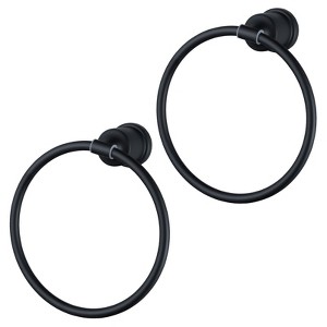 WOWOW Wall Mount Towel Ring in Stainless Steel Brushed Nickel 1 Pcs - 1 of 4