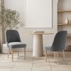 WestinTrends Mid-Century Modern Upholstered Boucle Dining Chair (Set of 2) - 2 of 4